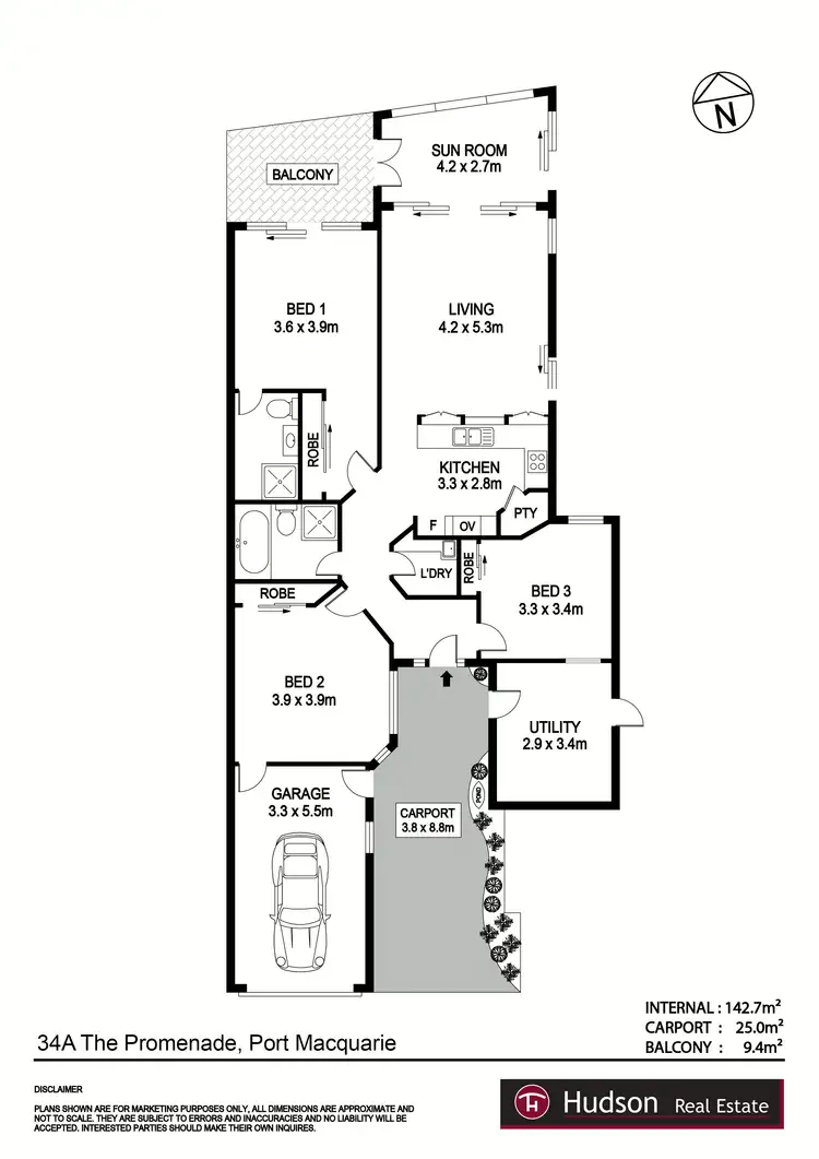 Floorplan of Homely unit listing, 34A The Promenade, Port Macquarie NSW 2444