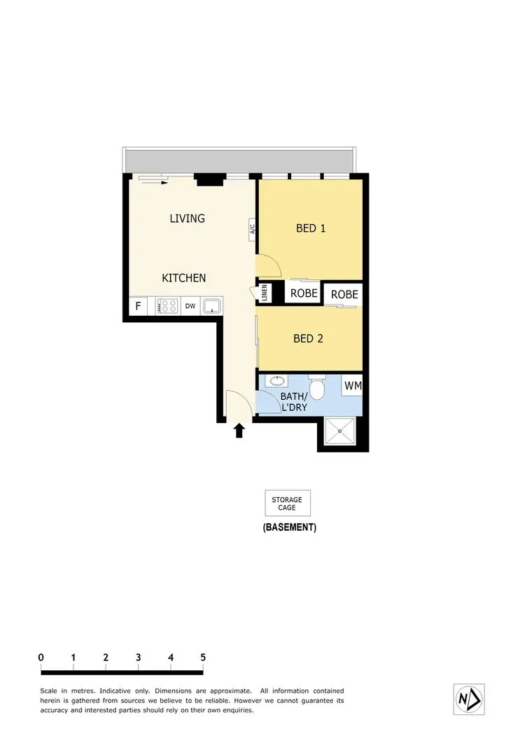 Floorplan of Homely apartment listing, 806 Level 8/22 Coromandel Pl, Melbourne VIC 3000
