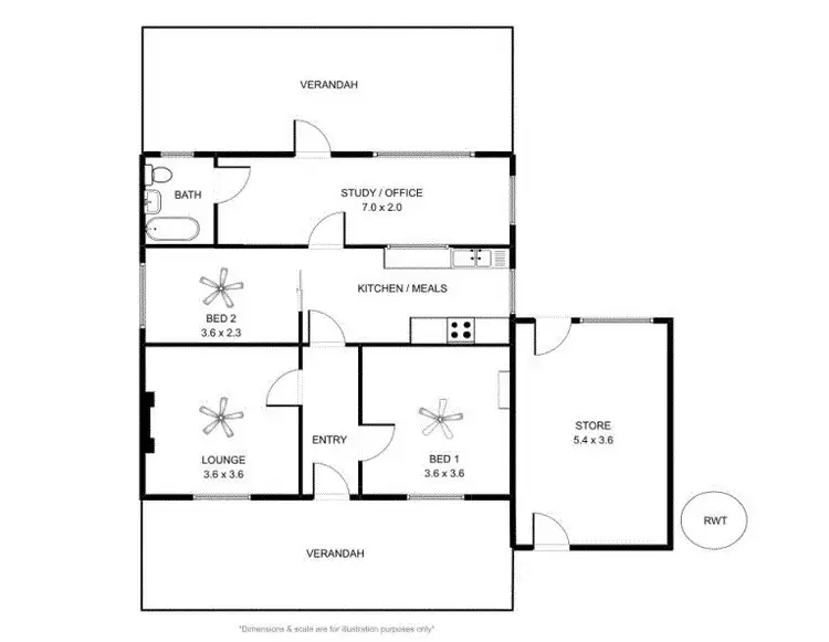 Floorplan of Homely house listing, 43 Sandergrove Road, Strathalbyn SA 5255