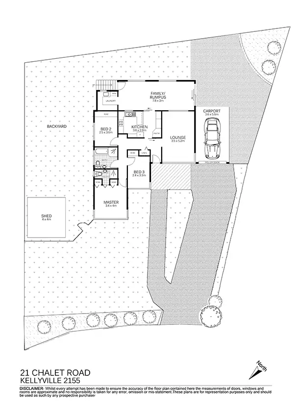 Floorplan of Homely house listing, 21 Chalet Road, Kellyville NSW 2155