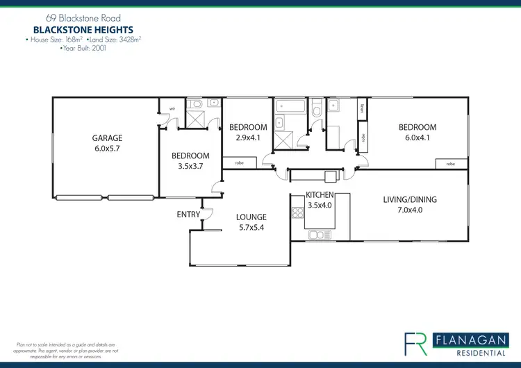 Floorplan of Homely house listing, 69 Blackstone Road, Blackstone Heights TAS 7250