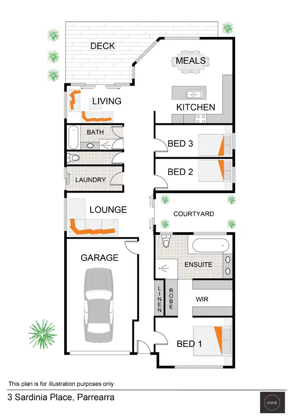 Floorplan of Homely house listing, 3 Sardinia Place, Parrearra QLD 4575