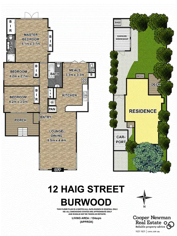 Floorplan of Homely house listing, 12 Haig Street, Burwood VIC 3125