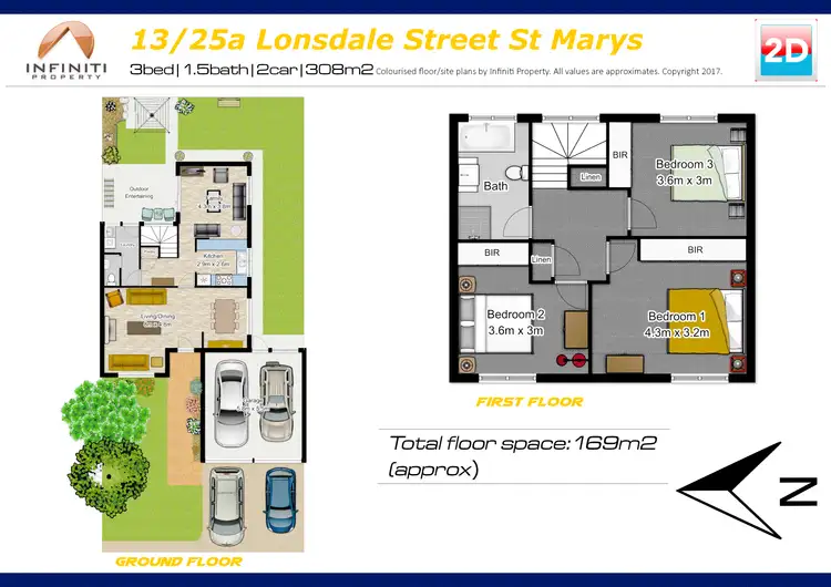 Floorplan of Homely townhouse listing, 13/25A Lonsdale St, St Marys NSW 2760