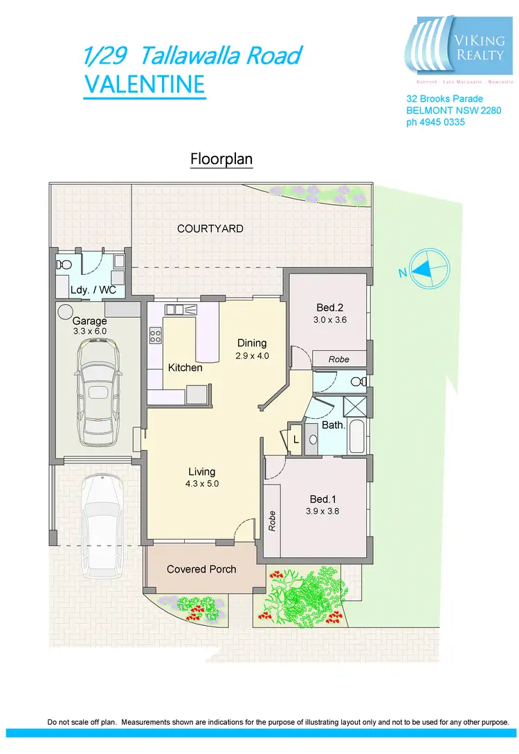 Floorplan of Homely villa listing, 1/29 Tallawalla Rd, Valentine NSW 2280