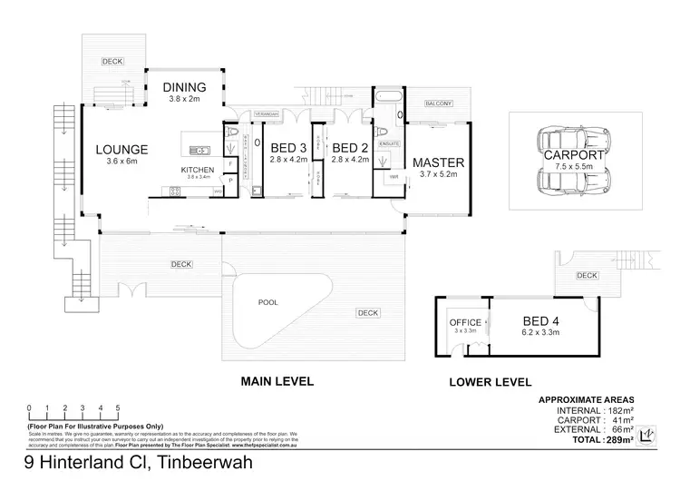 Floorplan of Homely house listing, 9 Hinterland Cl, Tinbeerwah QLD 4563