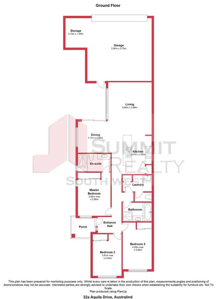 Floorplan of Homely unit listing, 32a Aquila Drive, Australind WA 6233