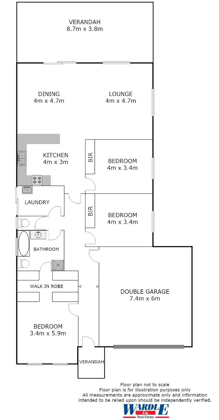 Floorplan of Homely house listing, 3A Kingston Road, Port Pirie SA 5540