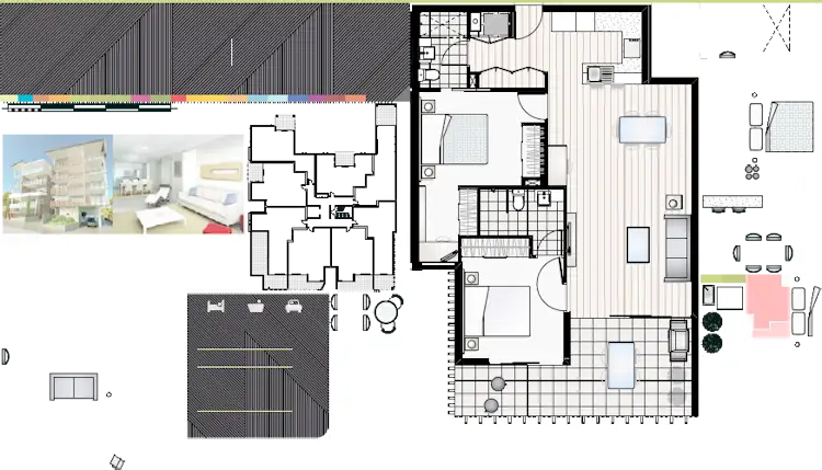Floorplan of Homely apartment listing, 306/28-32 Cartwright St, Windsor QLD 4030