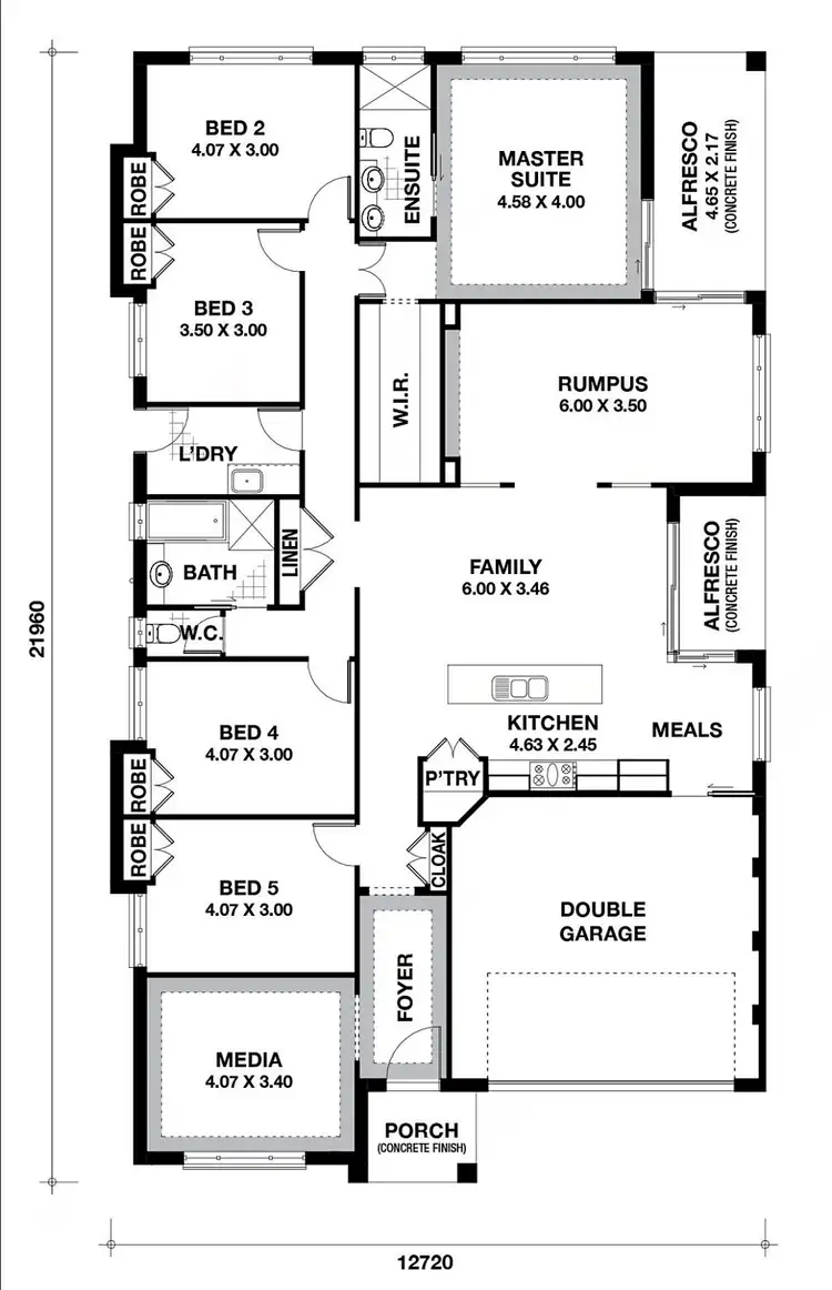 Floorplan of Homely house listing, Lot 212 Hartigan Avenue, Kellyville NSW 2155