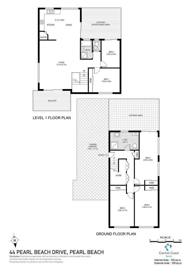 Floorplan of Homely house listing, 44 Pearl Beach Dr, Pearl Beach NSW 2256