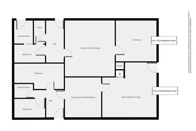Floorplan of Homely unit listing, 1 & 2/50 Wakeham St, Stawell VIC 3380