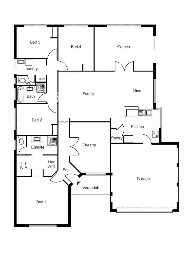 Floorplan of Homely house listing, 82 Glenfield Drive, Australind WA 6233