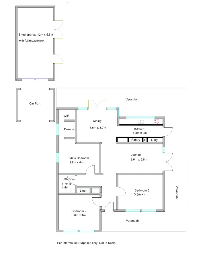 Floorplan of Homely house listing, 24 Benson St, Benalla VIC 3672