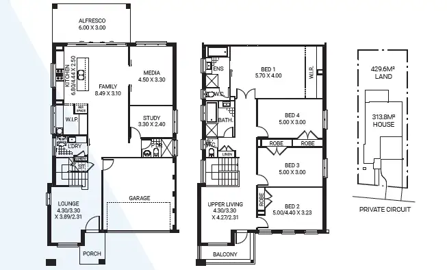 Floorplan of Homely house listing, Lot 1330 Private Circuit, Jordan Springs NSW 2747