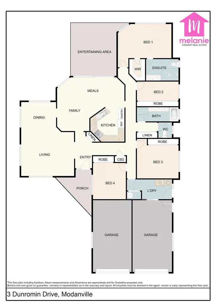 Floorplan of Homely house listing, 3 Dunromin Dr, Modanville NSW 2480
