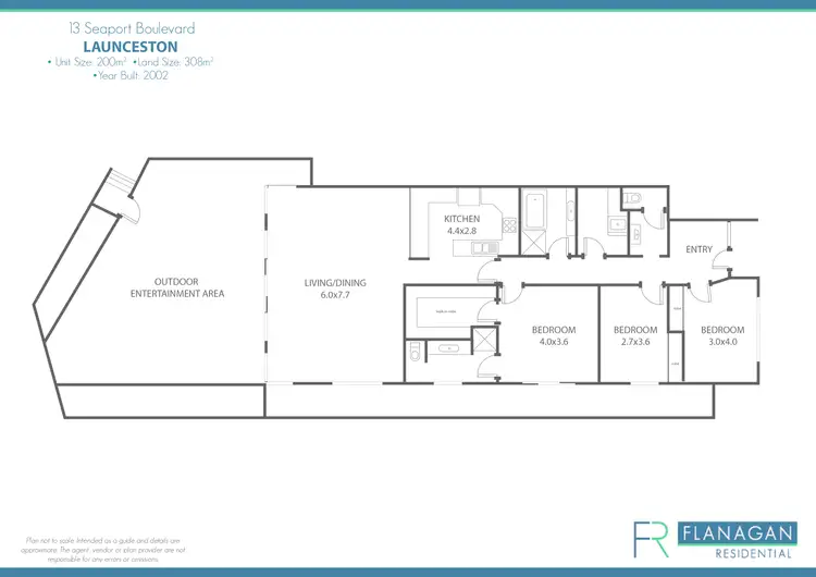 Floorplan of Homely apartment listing, 13 Seaport Bvd, Launceston TAS 7250