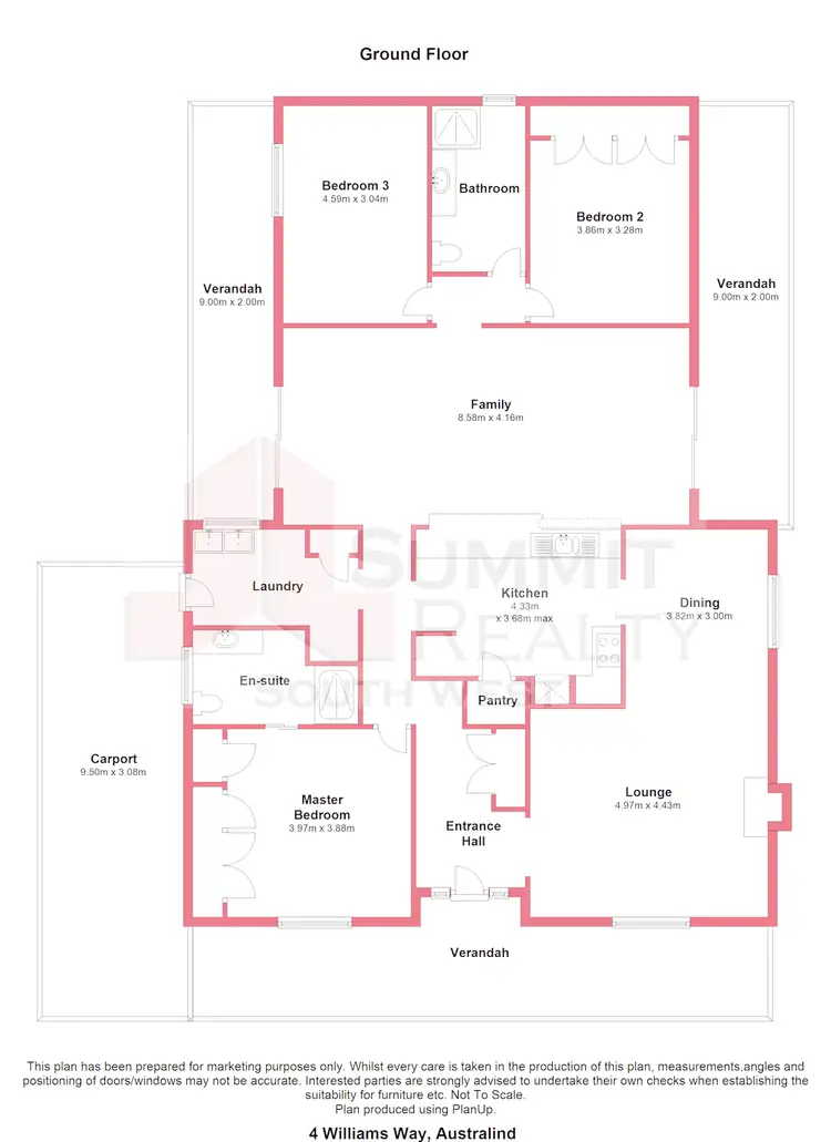 Floorplan of Homely house listing, 4 Williams Way, Australind WA 6233