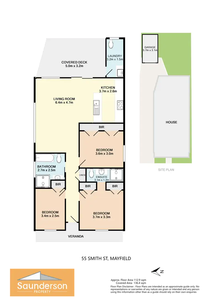Floorplan of Homely house listing, 55 Smith St, Mayfield East NSW 2304