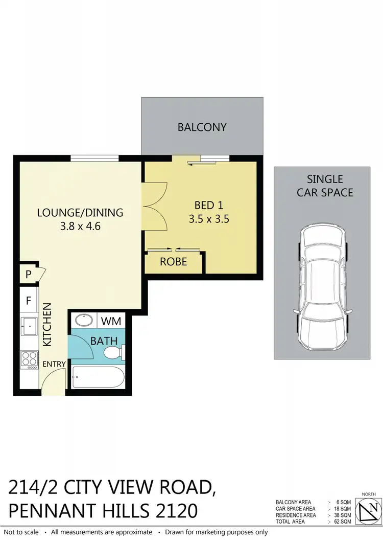 Floorplan of Homely unit listing, 214/2 City View Rd, Pennant Hills NSW 2120