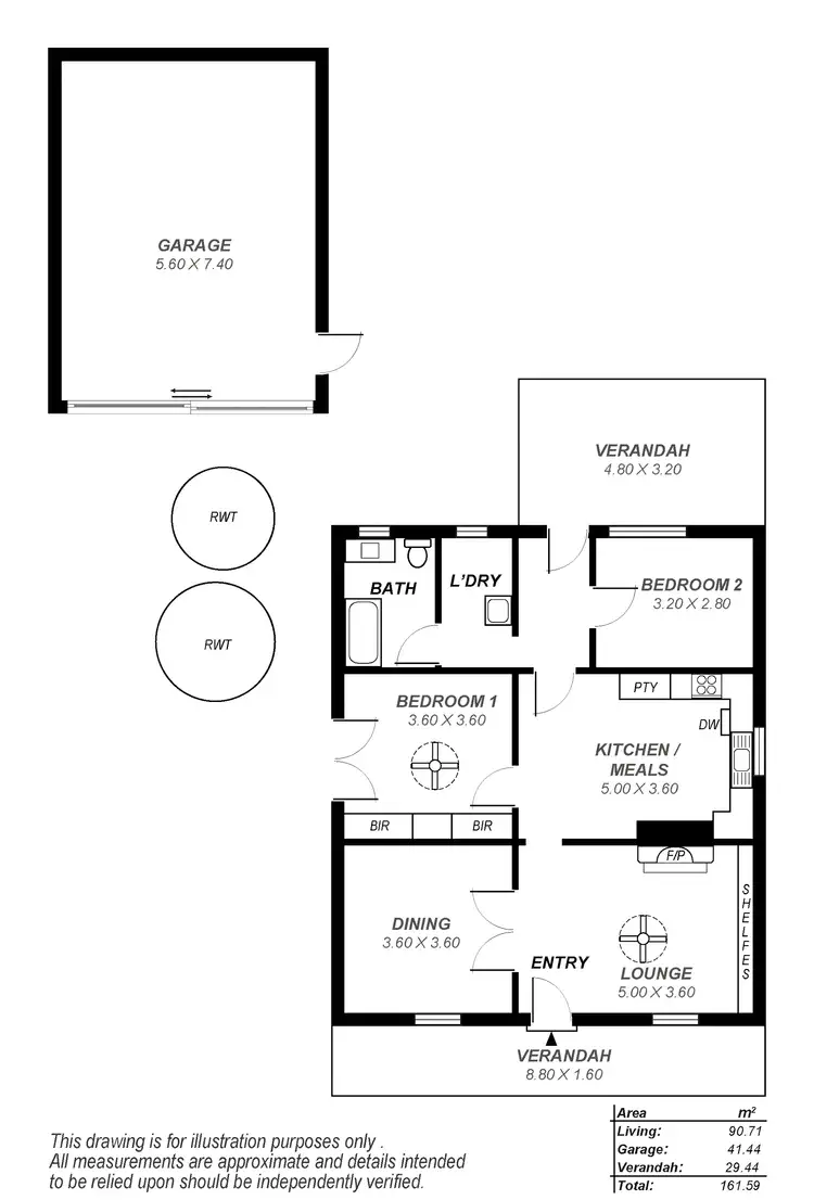 Floorplan of Homely house listing, 28 Adelaide Rd, Echunga SA 5153