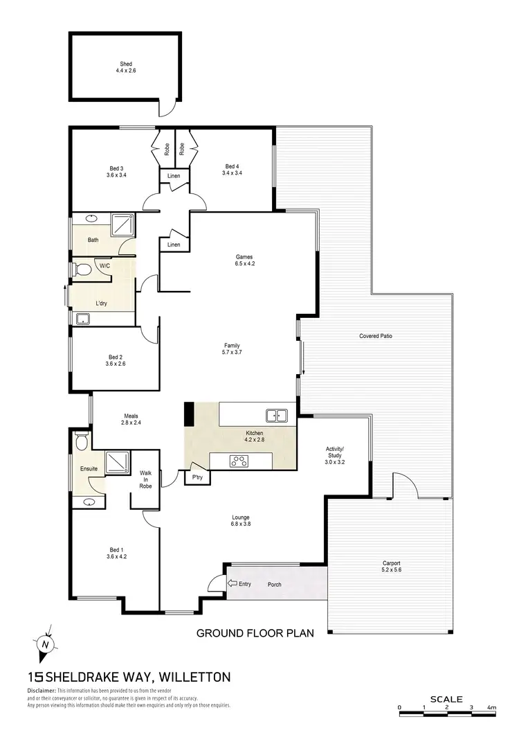 Floorplan of Homely house listing, 15 Sheldrake Way, Willetton WA 6155