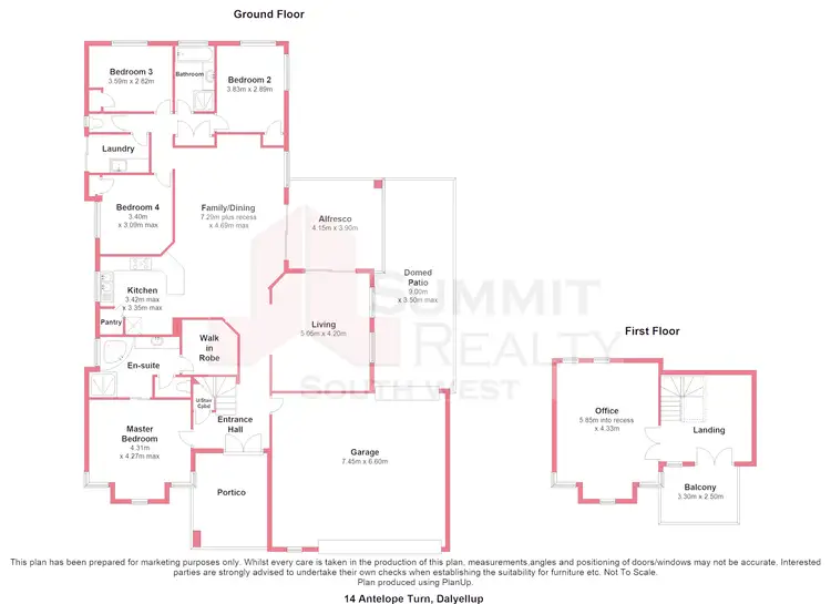 Floorplan of Homely house listing, 14 Antelope Turn Street, Dalyellup WA 6230