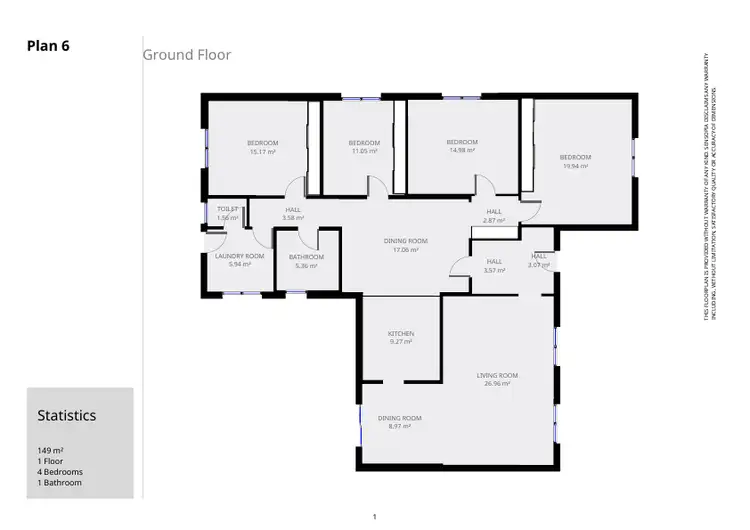 Floorplan of Homely house listing, 19 Riddoch St, Penola SA 5277
