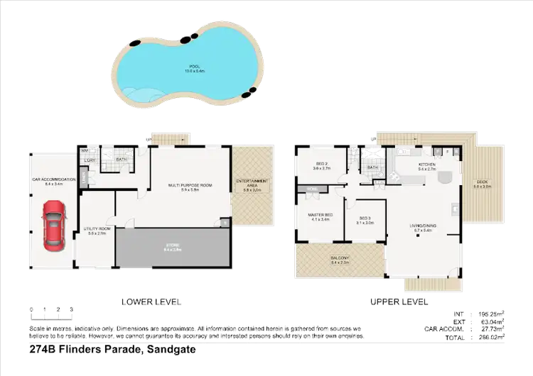 Floorplan of Homely house listing, 274B Flinders Pde, Sandgate QLD 4017
