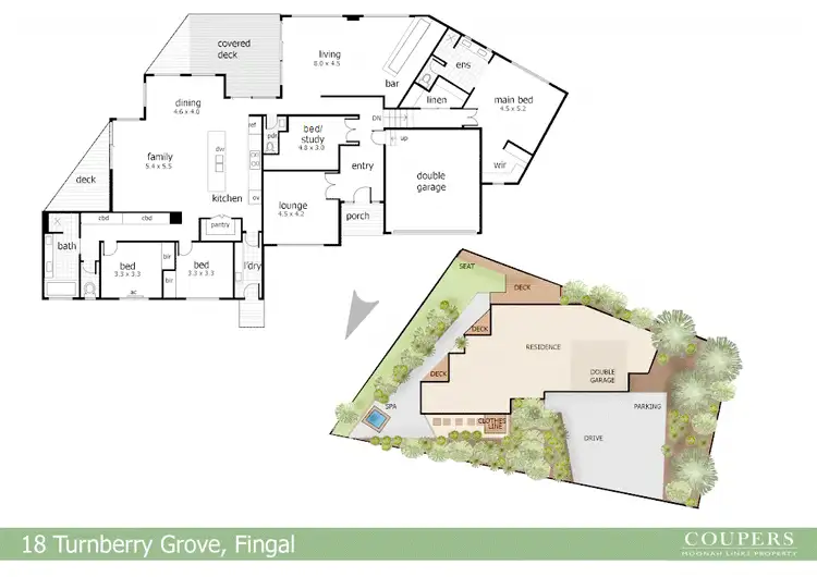 Floorplan of Homely house listing, 18 Turnberry Gr, Fingal VIC 3939