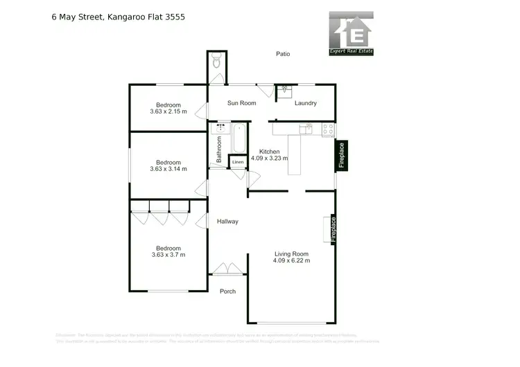 Floorplan of Homely house listing, 6 May St, Kangaroo Flat VIC 3555