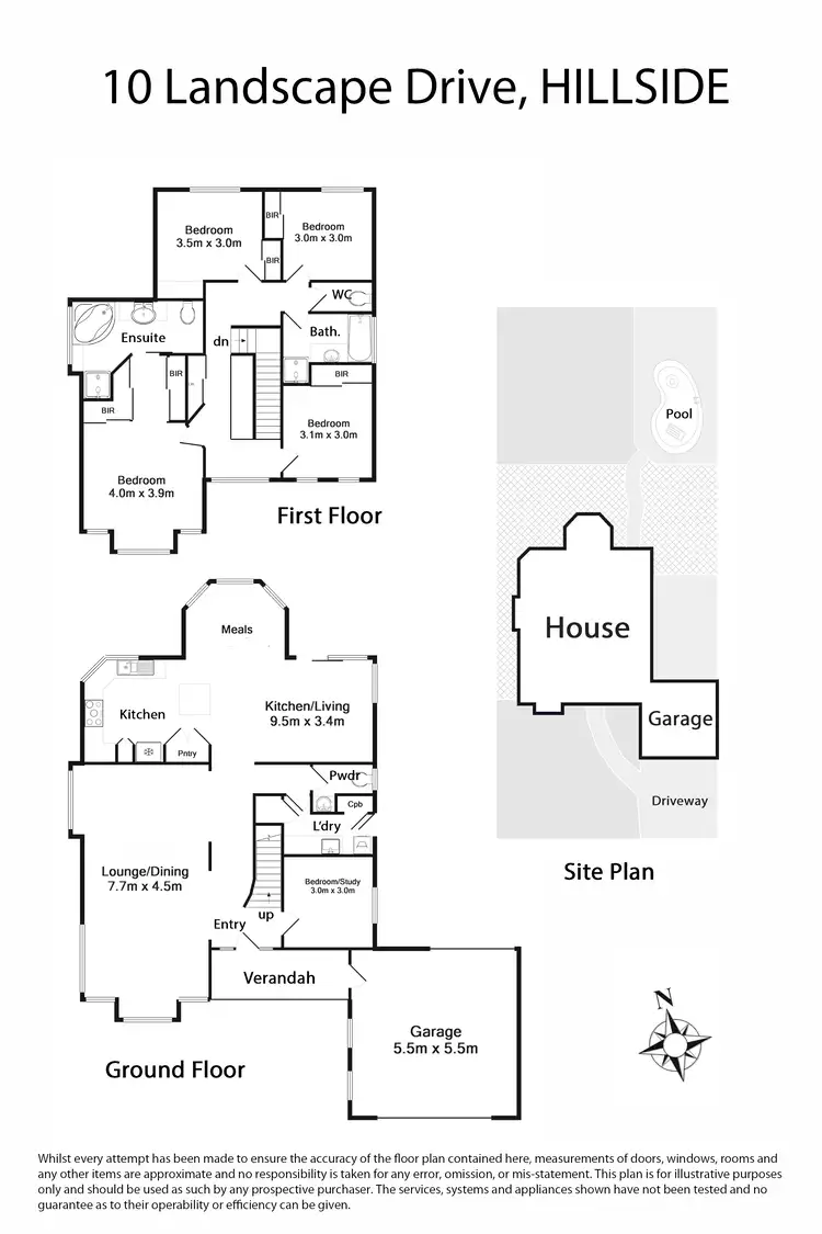 Floorplan of Homely house listing, 10 Landscape Drive, Hillside VIC 3037