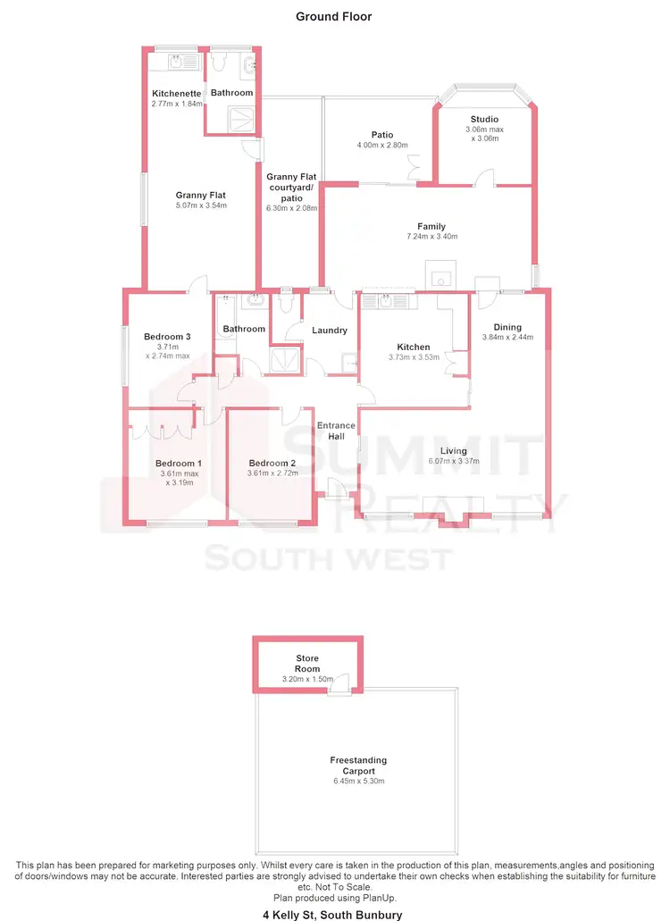 Floorplan of Homely unit listing, 4A Kelly St, South Bunbury WA 6230