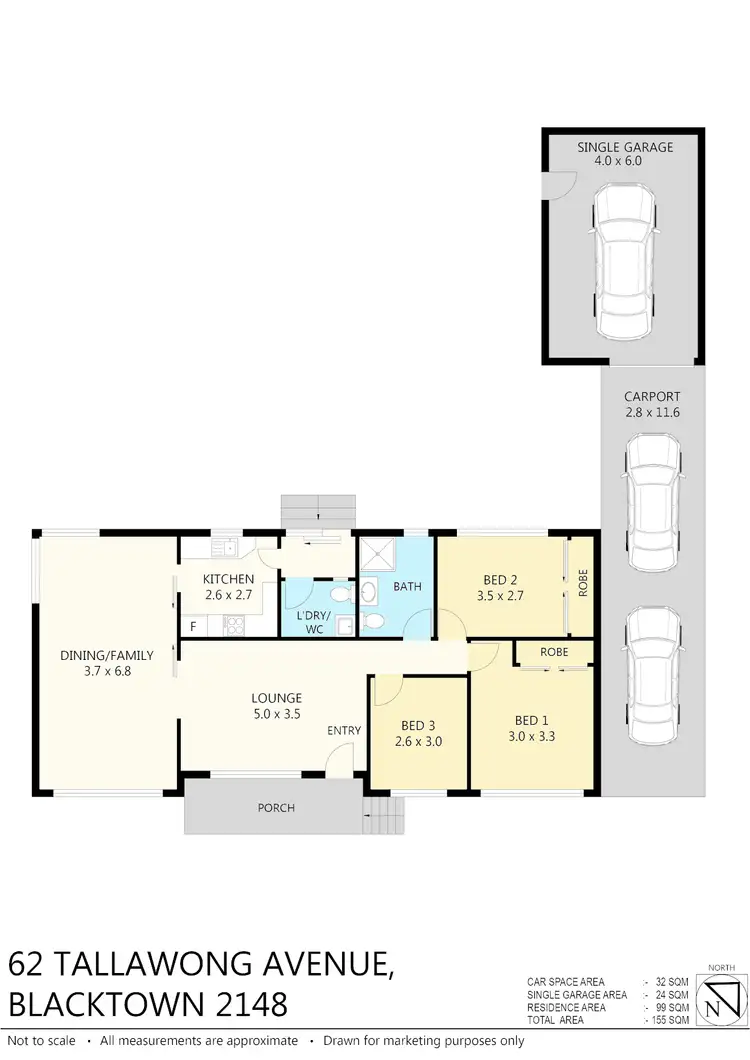 Floorplan of Homely house listing, 62 Tallawong Ave, Blacktown NSW 2148