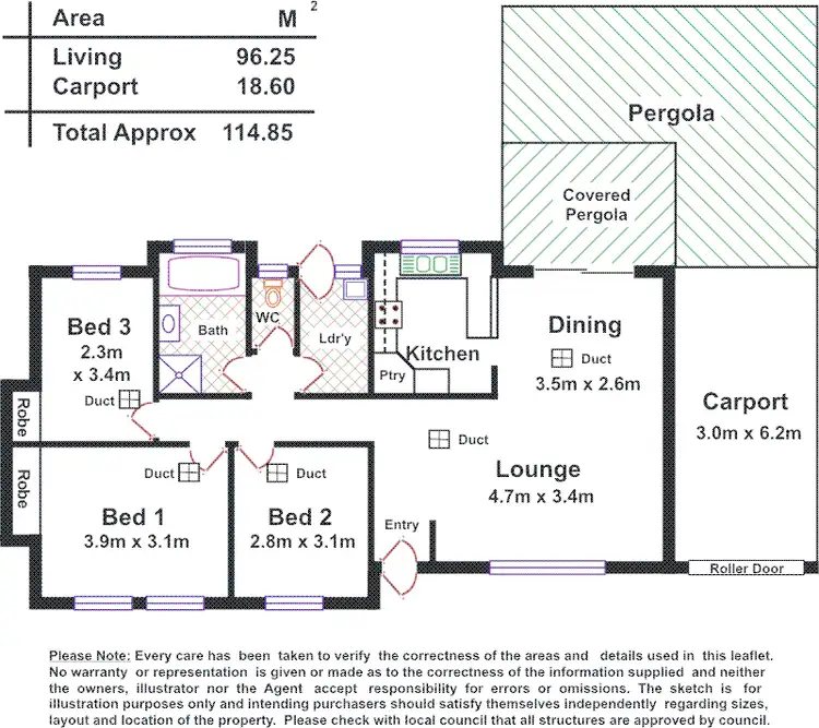 Floorplan of Homely house listing, 11B Somerset Ave, Clearview SA 5085