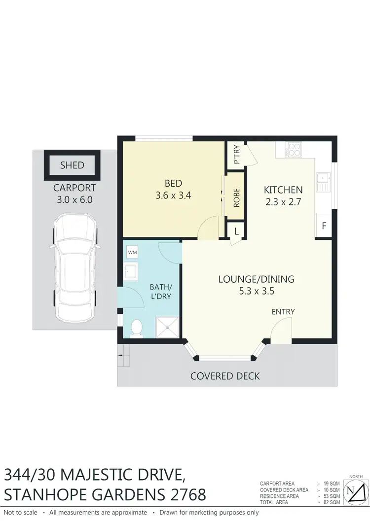 Floorplan of Homely house listing, 344/30 Majestic Dr, Stanhope Gardens NSW 2768