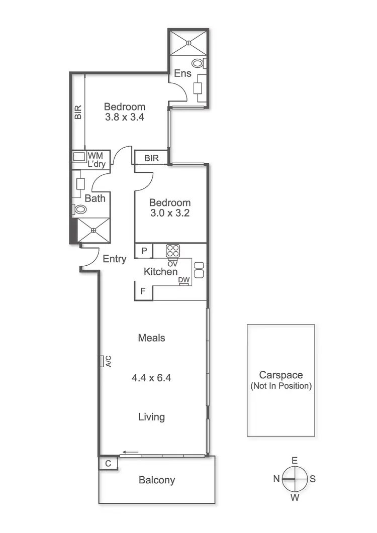 Floorplan of Homely apartment listing, 11/770 Hampton Street, Brighton VIC 3186
