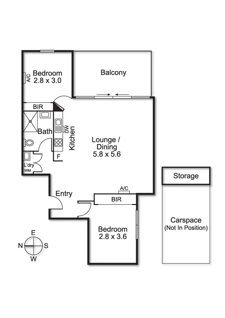 Floorplan of Homely apartment listing, 10/83 Asling Street, Brighton VIC 3186