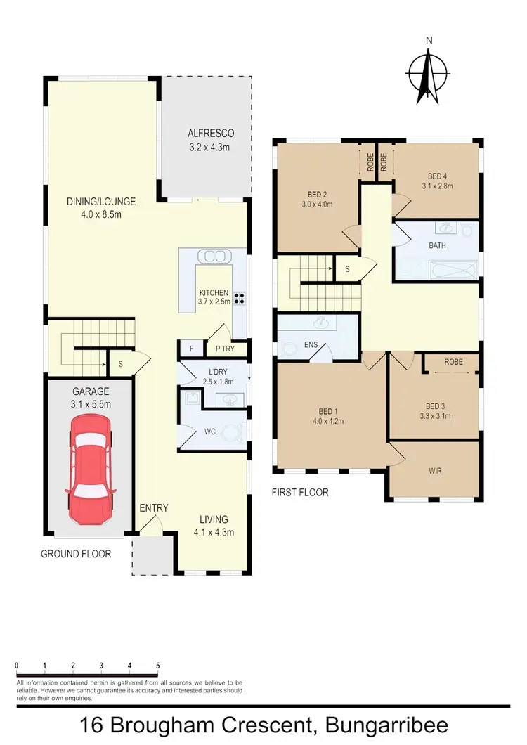 Floorplan of Homely house listing, 16 Brougham Crescent, Bungarribee NSW 2767