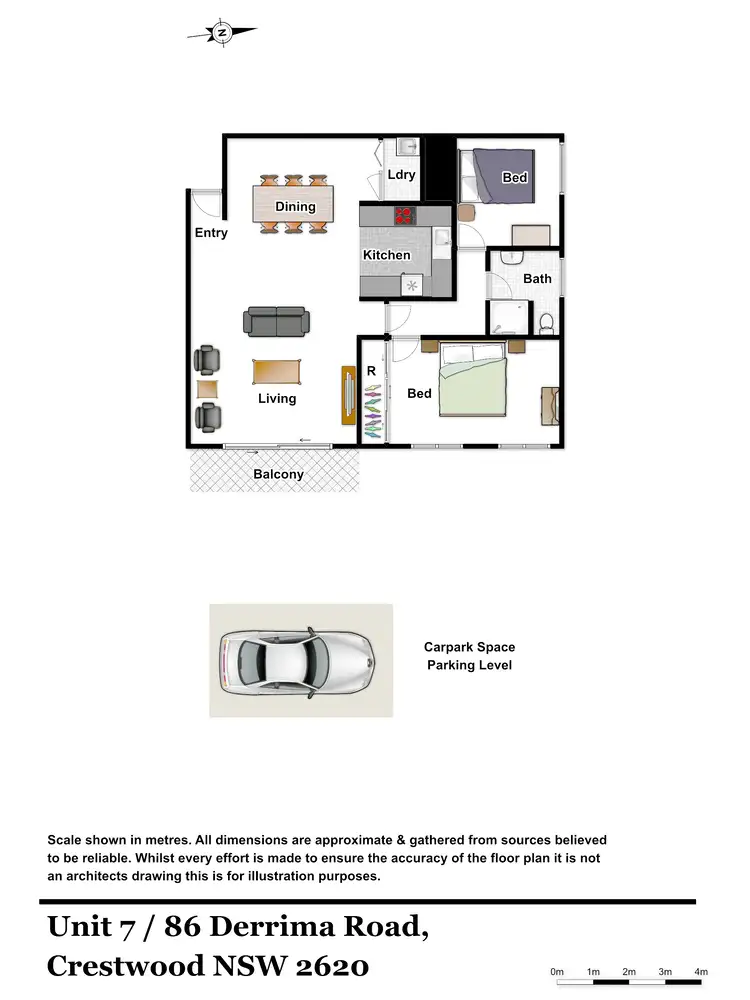 Floorplan of Homely apartment listing, 7/86 Derrima Rd, Crestwood NSW 2620