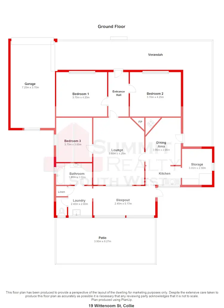 Floorplan of Homely house listing, 19 Wittenoom St, Collie WA 6225