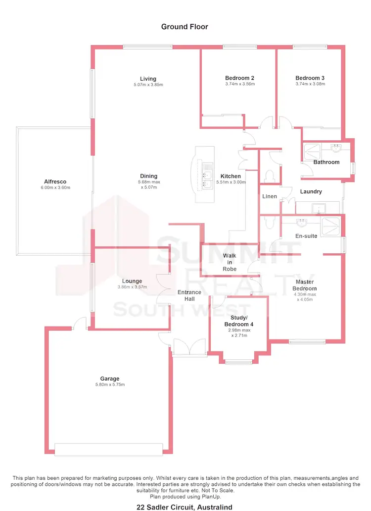 Floorplan of Homely house listing, 22 Sadler Cct, Australind WA 6233