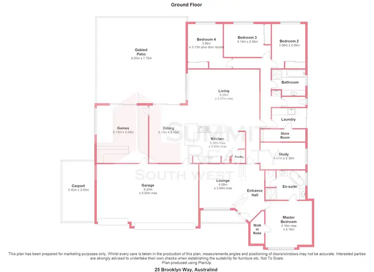 Floorplan of Homely house listing, 25 Brooklyn Way, Australind WA 6233