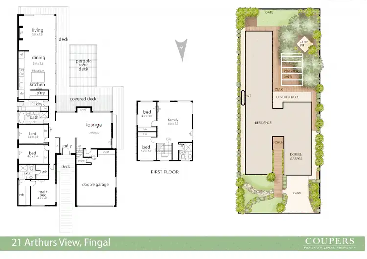 Floorplan of Homely house listing, 21 Arthurs View, Fingal VIC 3939