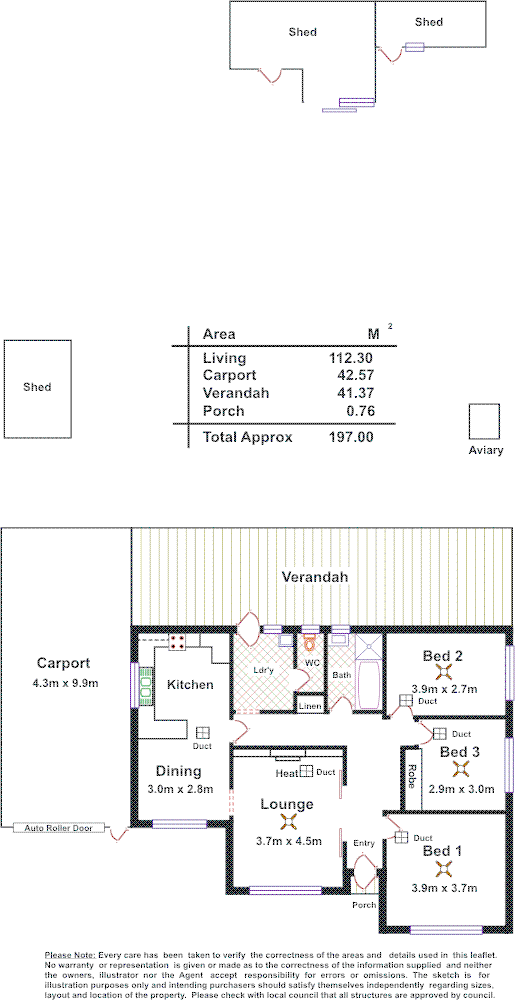 Floorplan of Homely house listing, 34 Bristol Cres, Highbury SA 5089