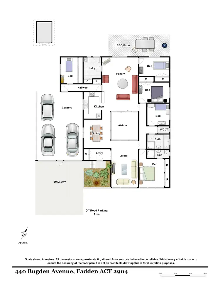 Floorplan of Homely house listing, 440 Bugden Ave, Fadden ACT 2904