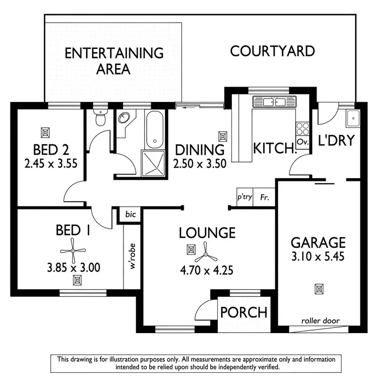 Floorplan of Homely unit listing, 2/11 Harvey St, Marleston SA 5033