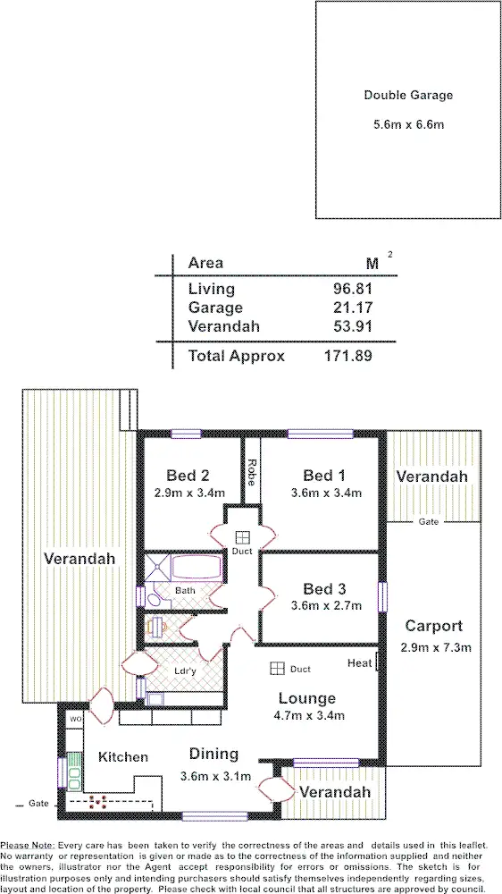 Floorplan of Homely house listing, 10 Gay Ave, Gilles Plains SA 5086