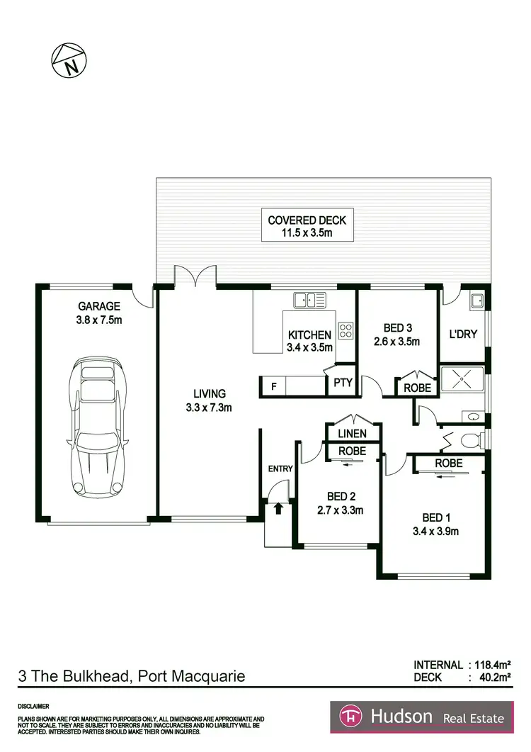 Floorplan of Homely house listing, 3 The Bulkhead, Port Macquarie NSW 2444