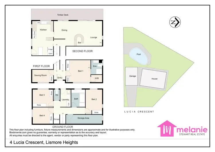 Floorplan of Homely house listing, 4 Lucia Crescent, Lismore Heights NSW 2480